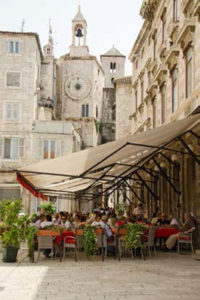 A café in Split, Croatia