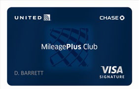 © UNITED MILEAGE PLUS CLUB CARD FROM CHASE