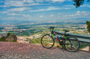 View of the Murcia region in Spain from a hill on a bicycle © Javier Gonzalez Leyva | Dreamstime.com